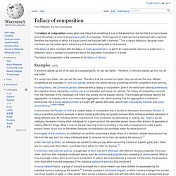 Fallacy of composition