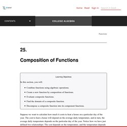 Composition of Functions – College Algebra