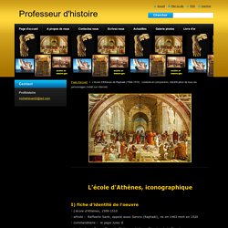 L'école d'Athènes de Raphaël (1509-1510) : contexte et composition, identification de tous les personnages (inédit sur internet)