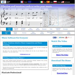 Pizzicato - A full range of music software