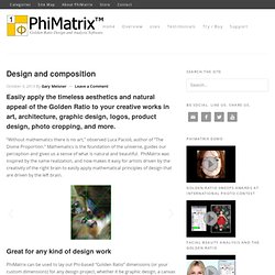 Design and Composition using PhiMatrix Golden Ratio Software