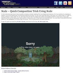 Scale - Quick Composition Trick