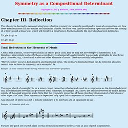 Symmetry as a Compositional Determinant: reflection