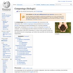 Compostage (biologie)
