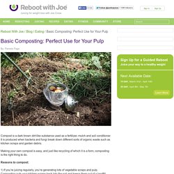 Basic Composting: Perfect Use for Your Pulp