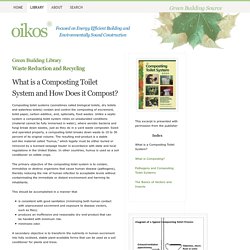Composting Toilet Systems - Oikos