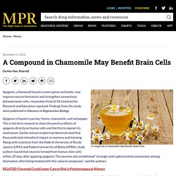 A Compound in Chamomile May Benefit Brain Cells - MPR
