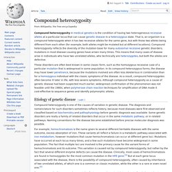 Compound heterozygosity
