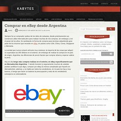 Comprar en eBay desde Argentina