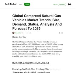 Global Compreed Natural Gas Vehicles Market Trends, Size, Demand, Status, Analysis And Forecast To 2025