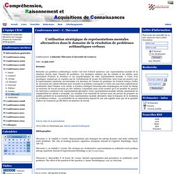 le site de l'équipe Compréhension, Raisonnement et Acquisition de Connaissances - Conférences 2007 - C. Thévenot