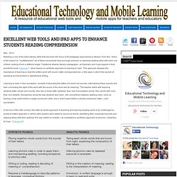 Educational Technology and Mobile Learning: Excellent Web Tools and iPad Apps to Enhance Students Reading Comprehension
