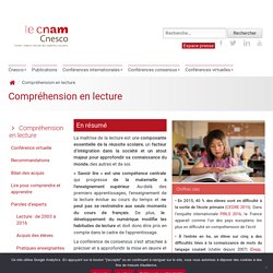 Compréhension en lecture