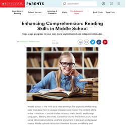 Enhancing Comprehension: Reading Skills in Middle School