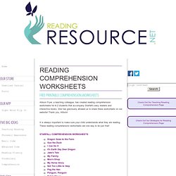 Reading Comprehension Worksheets