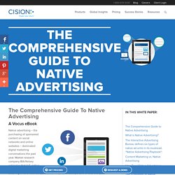 White Paper: The Comprehensive Guide to Native Advertising