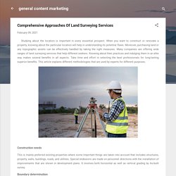 Comprehensive Approaches Of Land Surveying Services