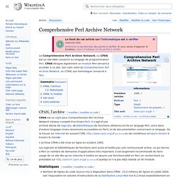 Comprehensive Perl Archive Network
