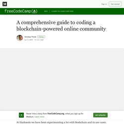 A comprehensive guide to coding a blockchain-powered online community