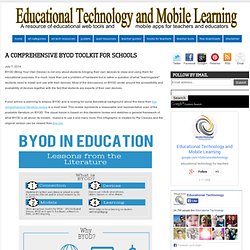 A Comprehensive BYOD Toolkit for Schools