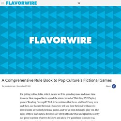 A Comprehensive Rule Book to Pop Culture’s Fictional Games