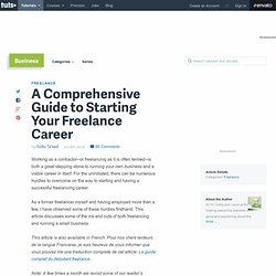 A Comprehensive Guide to Starting Your Freelance Career