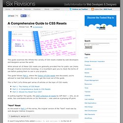 A Comprehensive Guide to CSS Resets