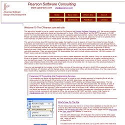 Pearson Software Consulting, LLC, Comprehensive Excel Information