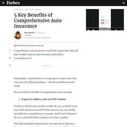 5 Key Benefits of Comprehensive Auto Insurance