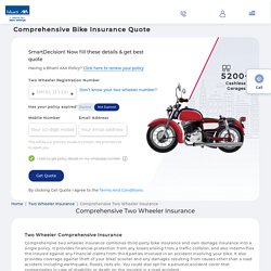 Comprehensive Bike Insurance: Buy/Renew Comprehensive Policy Online
