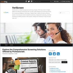 Explore the Comprehensive Screening Solutions Offered by Professionals