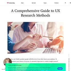 A Comprehensive Guide to UX Research Methods