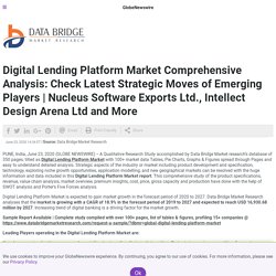 Digital Lending Platform Market Comprehensive Analysis: Check Latest Strategic Moves of Emerging Players