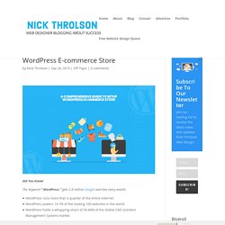 A Comprehensive Guide To Setup WordPress E-commerce Store