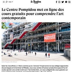 Le Centre Pompidou met en ligne des cours gratuits pour comprendre l'art contemporain
