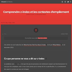 Comprendre z-index et les contextes d'empilement - Vincent De Oliveira