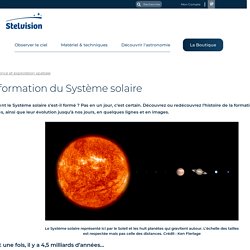 Comprendre la formation du Système solaire
