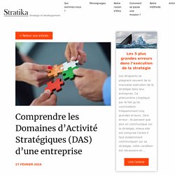 Comprendre les Domaines d'Activité Stratégiques (DAS) d'une entreprise - Stratika