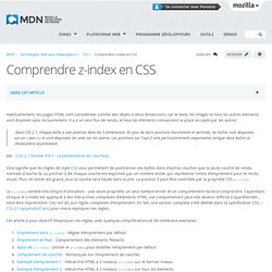 Comprendre le z-index en CSS - MDC