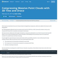 Compressing Massive Point Clouds with 3D Tiles and Draco