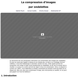 Compression d'images par ondelettes