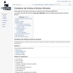 Compteur de Visiteurs Version Ultrason