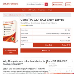 220-1002 Dumps PDF - CompTIA 220-1002 Real Exam Questions Answers