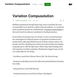 Variation Compusolution. Building organizations through…