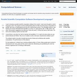 python - Parallel Scientific Computation Software Development Language? - Computational Science Beta - Stack Exchange