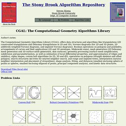 CGAL: The Computational Geometry Algorithms Library