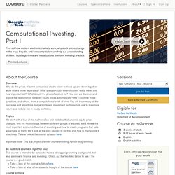 Computational Investing, Part I