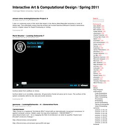 Interactive Art & Computational Design / Spring 2011 » LookingOutwards