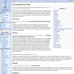 Computational Tools