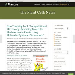 New Teaching Tool, “Computational Microscopy: Revealing Molecular Mechanisms in Plants Using Molecular Dynamics Simulations”